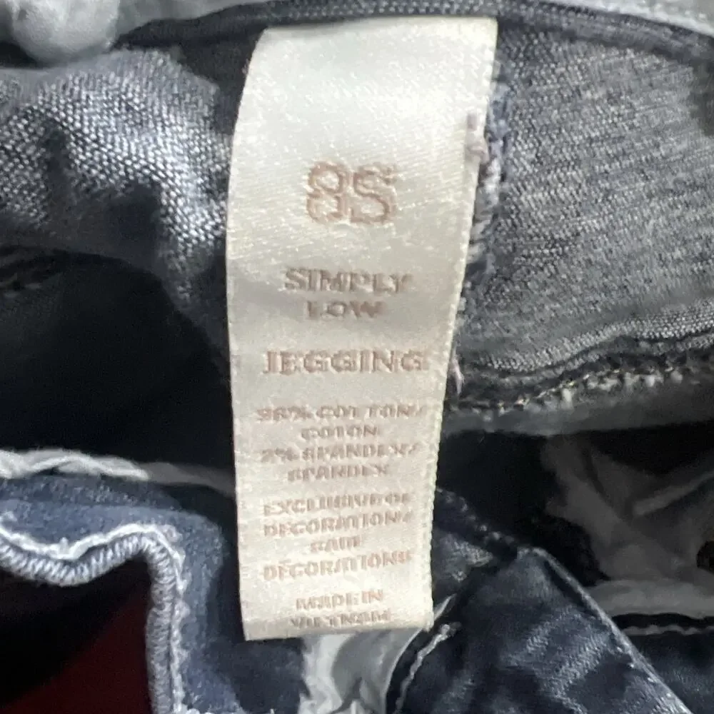 Justice Premium Jeans Girls Jegging Size 8s Simply Low Dark Wash